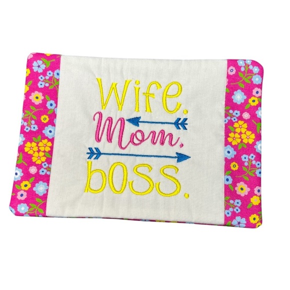 Hand Crafted Mug Rug Coaster Embroidered Cotton Fabric Padded Absorbs Liquid - Picture 7 of 10